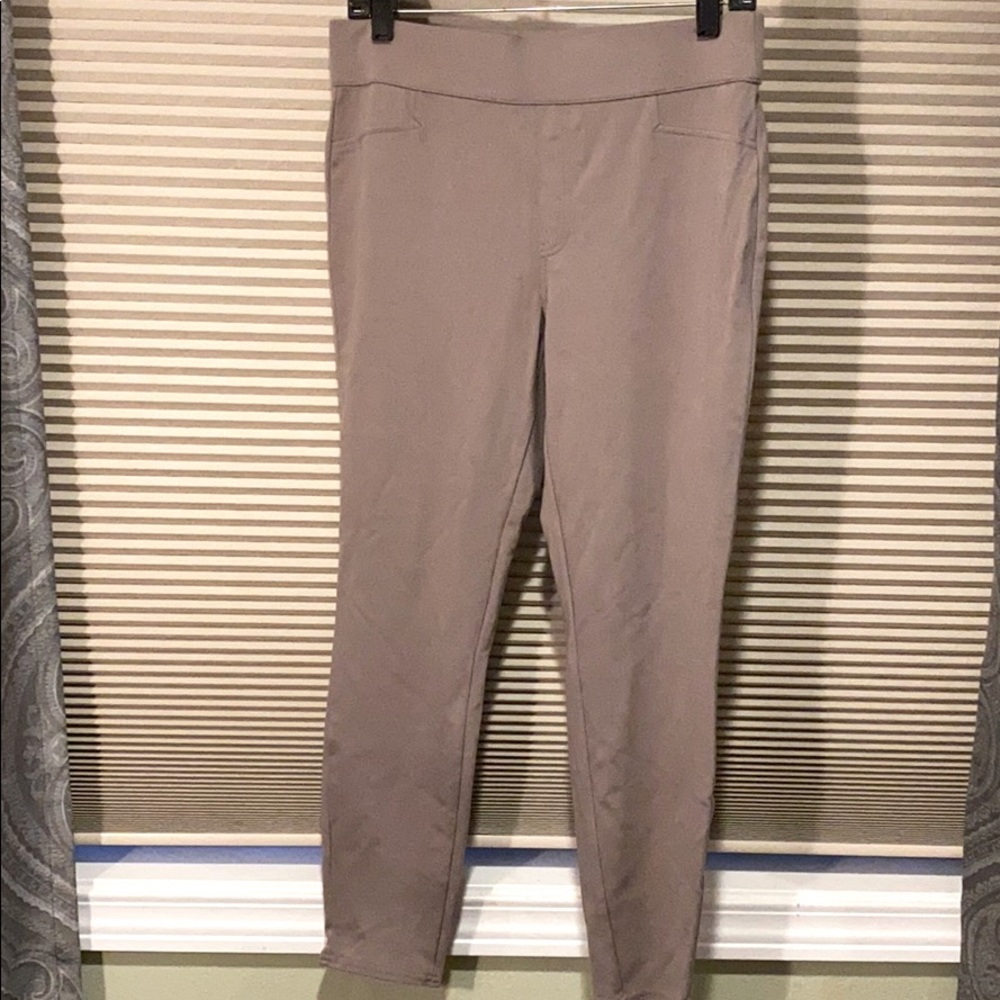GNW Tan Ponte Knit Skinny Pants
